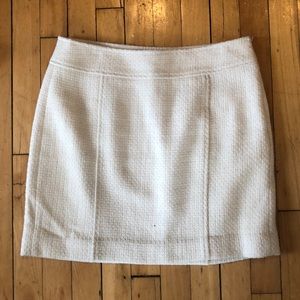 Banana republic white twill skirt